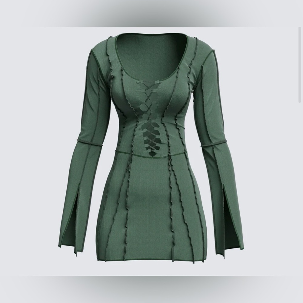 Karlie Lace Up Boss Dress